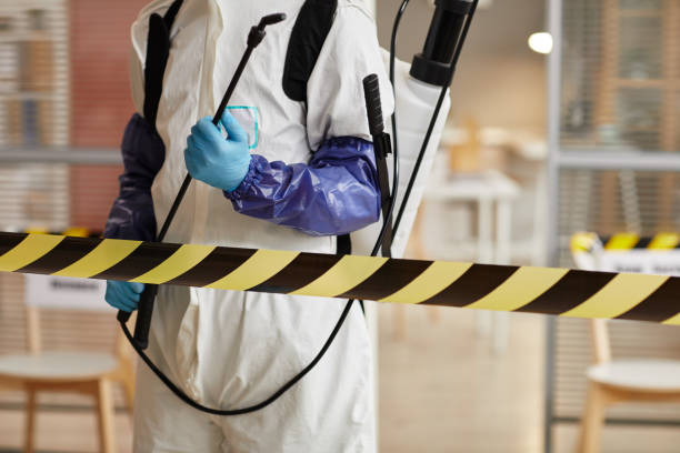 Professional Sewage Cleanup technician working in Sherwood, WI